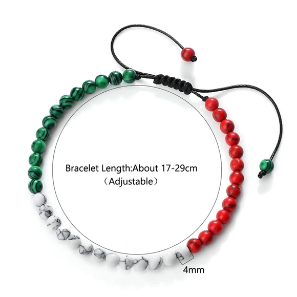 Palestine Beaded Bracelet - Picture 2 of 2